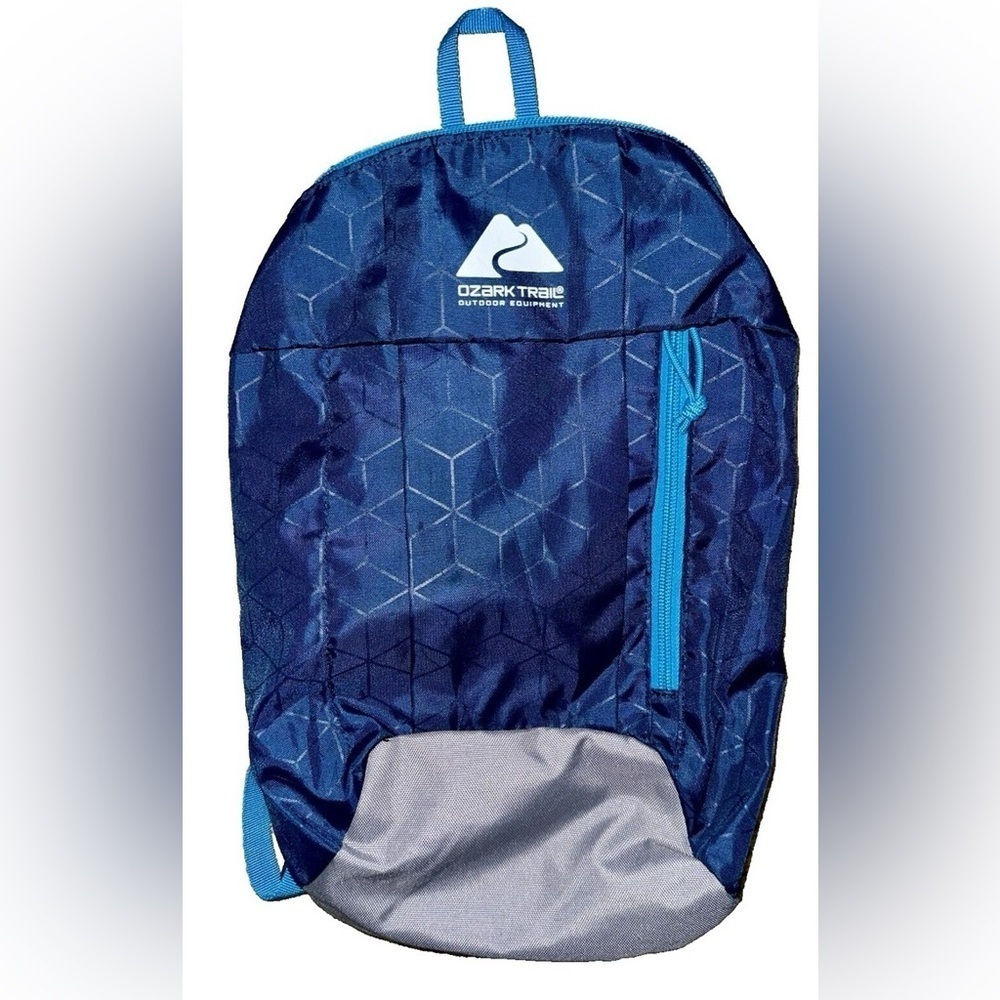 Ozark Trail 10 Liter Hiking Backpack Blue & Embossed Pattern